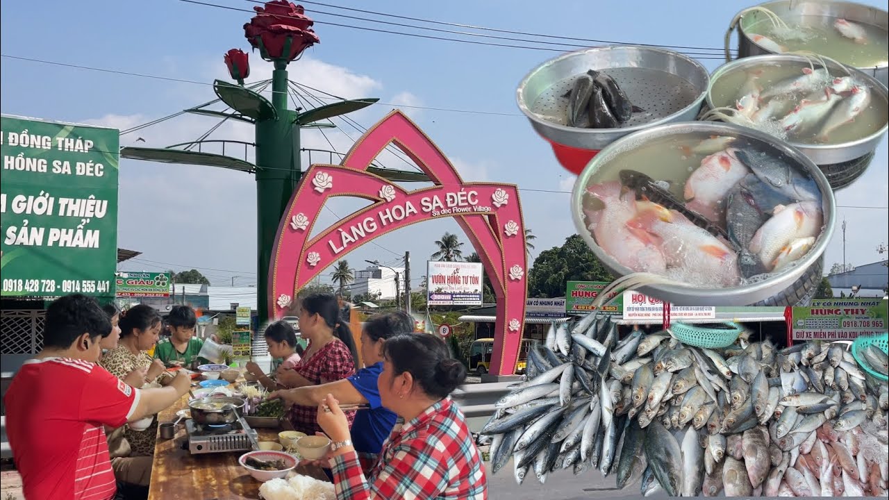 Em Út Dạo Chợ Sa Đéc Mua Đồ Về Nấu Lẩu Cá , Nhúng Nhiều Loại Rau Cho Lẩu Thêm Ngon / NCMT 315