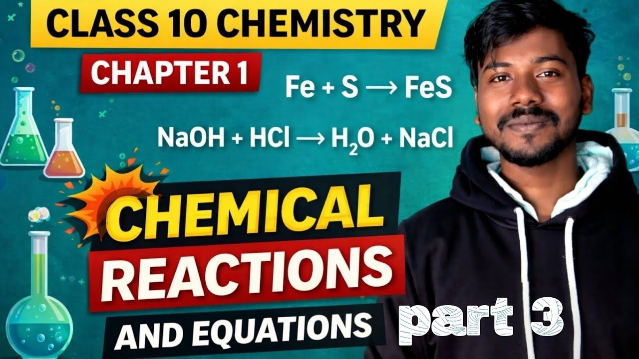 10th class science chemistry chapter 1 part 3 (chemistry reaction and equation) in hindi