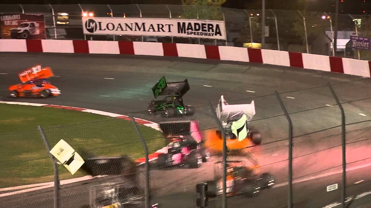 King of the Wing Sprint Cars on 11-21-14 at LoanMart Madera Speedway!
