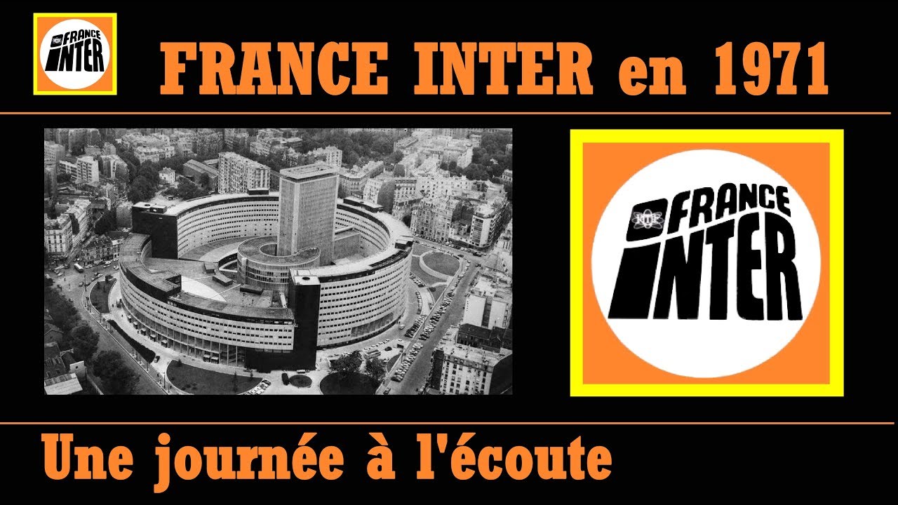FRANCE INTER EN 1971 UNE JOURNEE A L'ECOUTE DE FRANCE INTER AVEC LES ANIMATEURS ET LES INDICATIFS