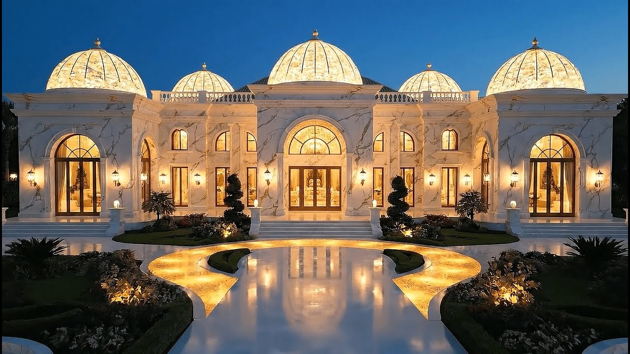 Enter a Heavenly Kingdom | Journey Through an Opulent White & Gold AI Mansion in 4K