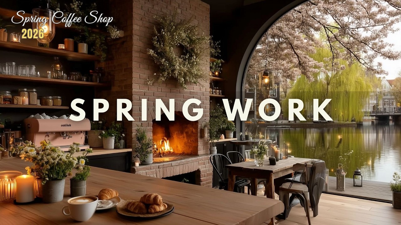 Jazz Coffee Shop Spring 🌿 Cozy Coffee Shop Jazz Music for Deep Focus & Stress-Free Spring Work