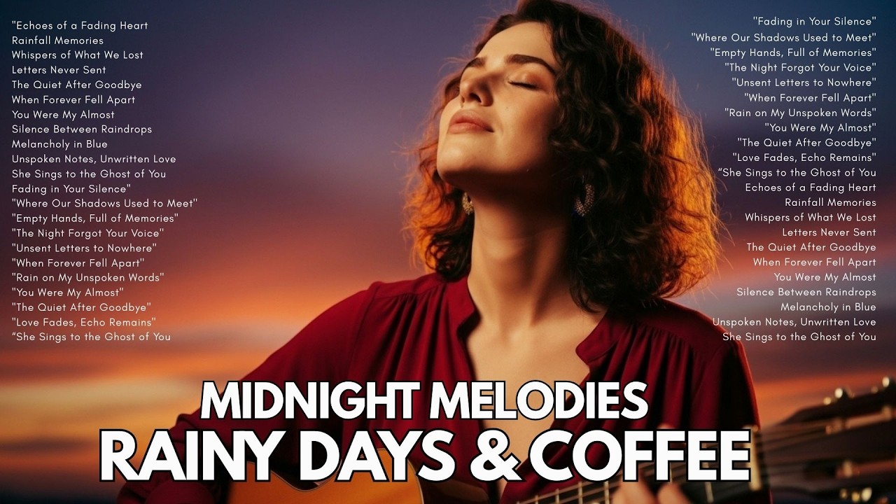 MIDNIGHT MELODIES 🌙 Heartfelt ACOUSTIC Pop for a Quiet Night🎶RAINY DAYS & COFFEE, Relaxing Acoustic