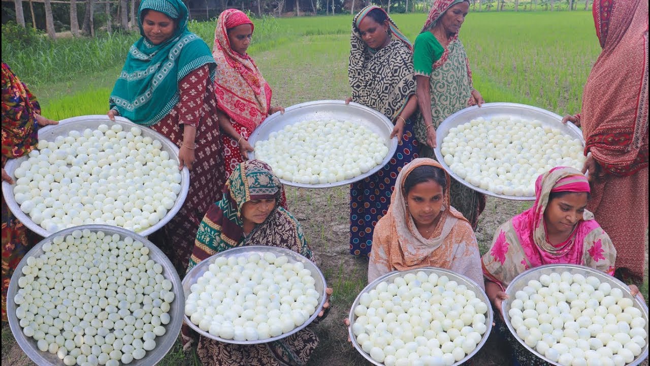 1,000 Boiled Eggs Curry Cooking To Feed 400+ People With Rice - Tasty Village Food - Charity Work