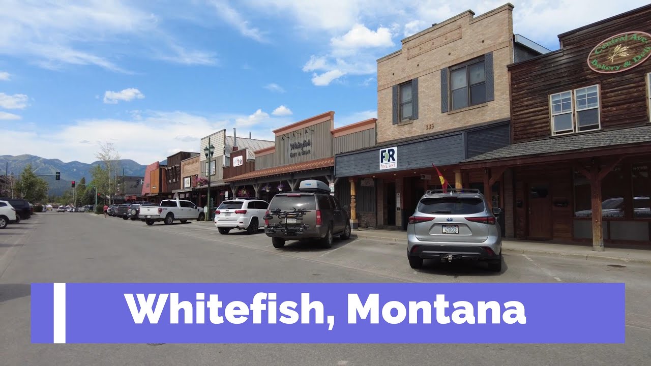 🚶‍♂️Small-Town Charm, Food Trucks & Farmers Market | A Whitefish, Montana Montana Walking Tour🍦🌲