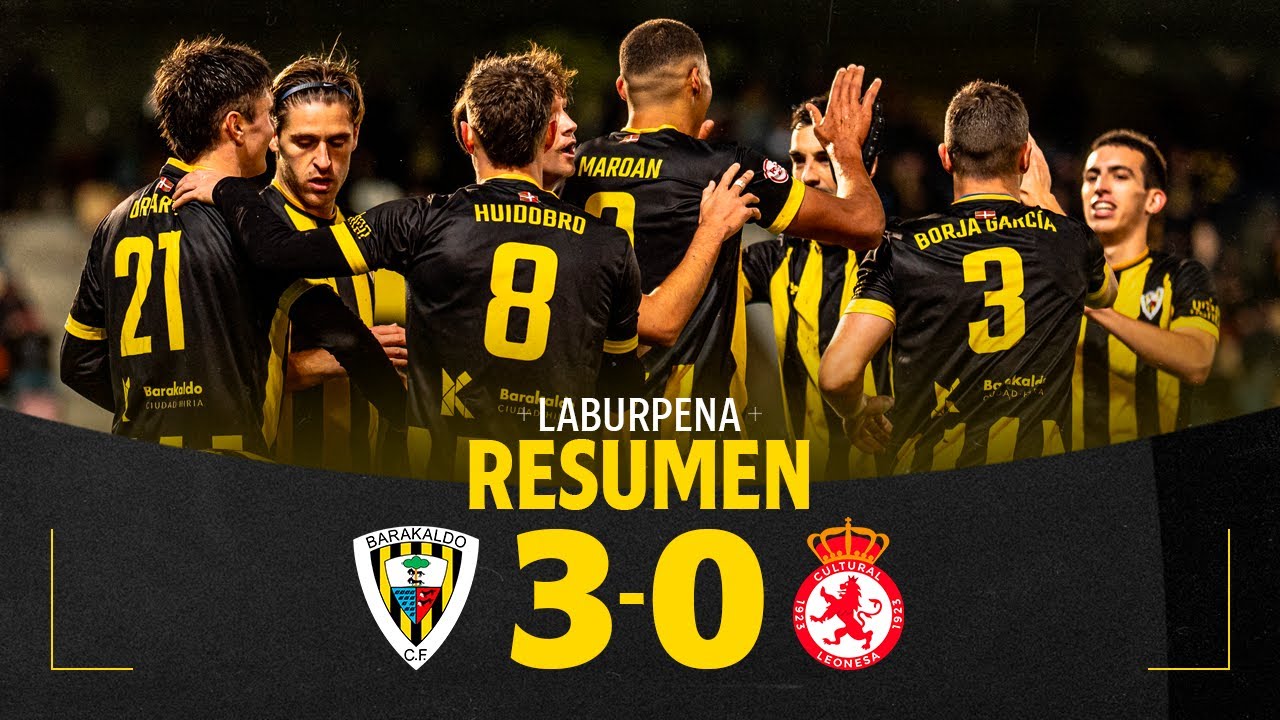 RESUMEN | Barakaldo CF 3-0 Cultural Leonesa | J16 - Primera RFEF