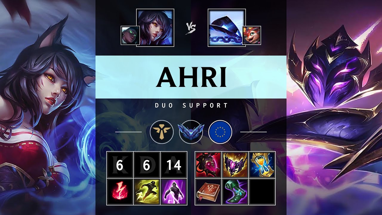 Ahri Support vs Xerath - EUW Diamond Patch 25.11