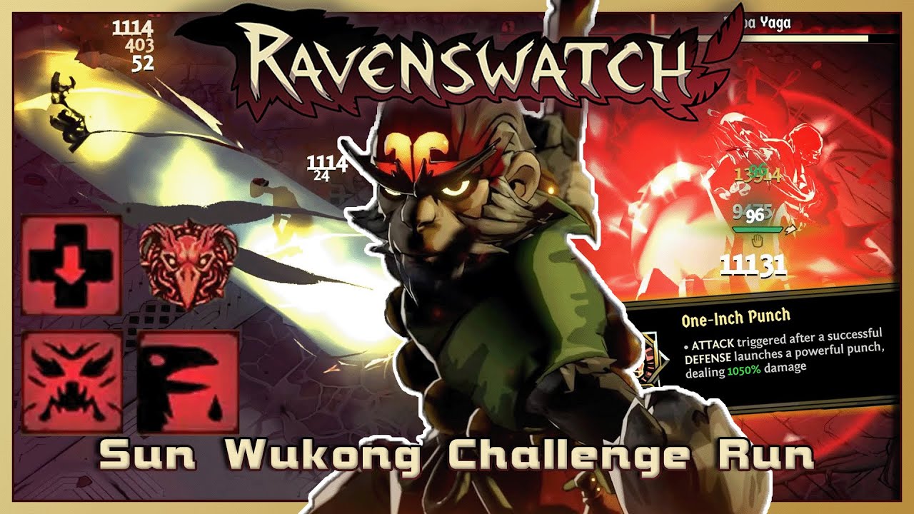 The Ultimate Glass Cannon [Ravenswatch | Sun Wukong Gameplay | Nightmare With Negative Modifiers]