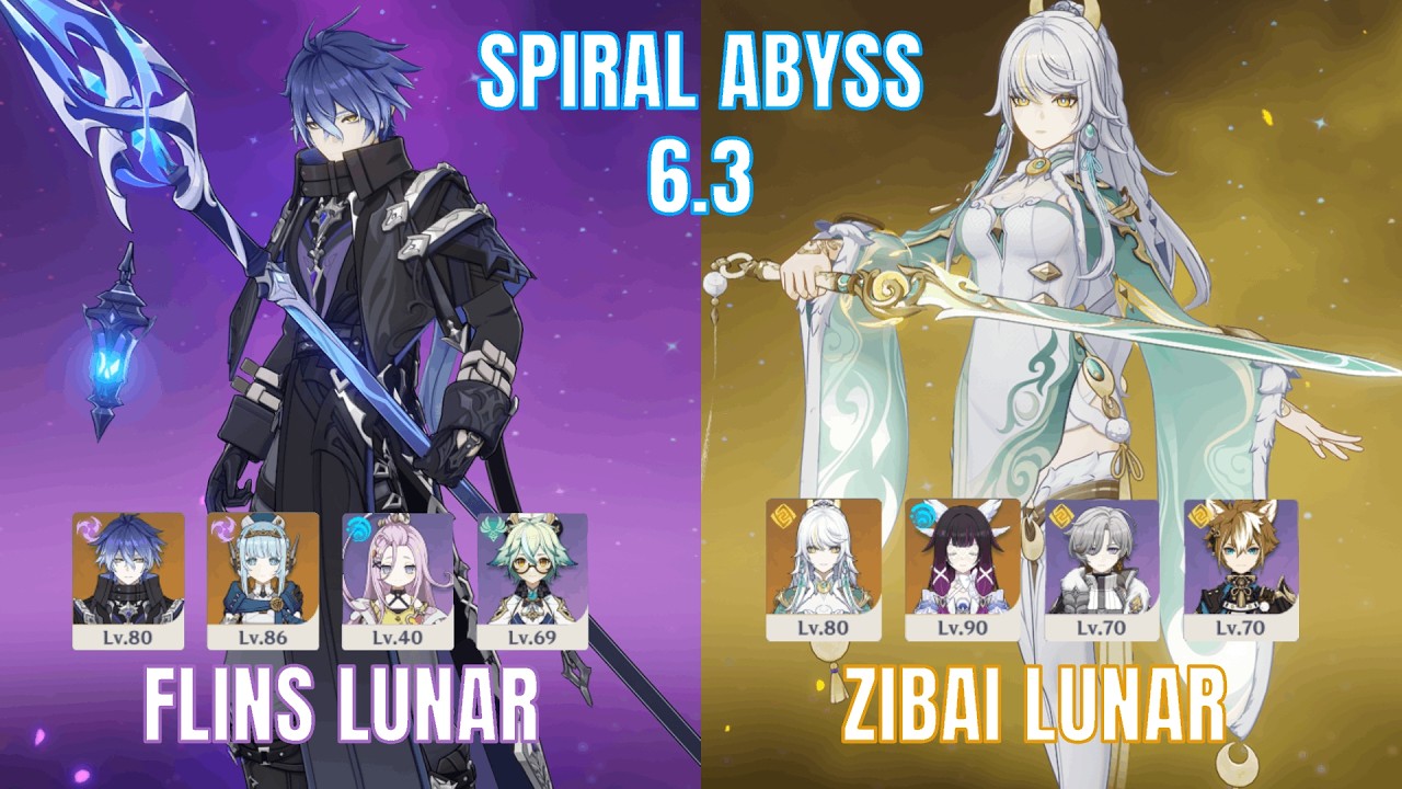 【原神】螺旋12層 | 1凸フリンズ&無凸兹白 | Spiral abyss 6.3