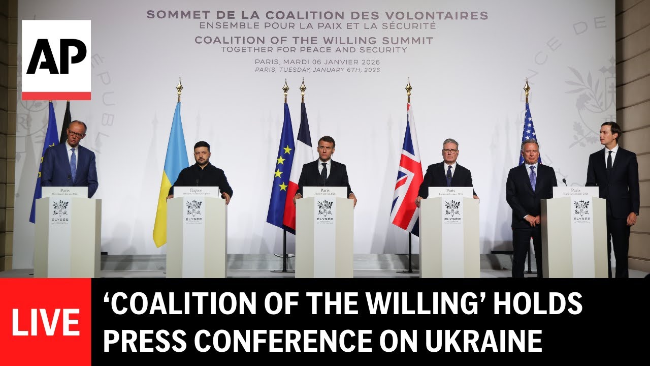 LIVE: &lsquo;Coalition of the willing&rsquo; holds a press conference on Ukraine meeting