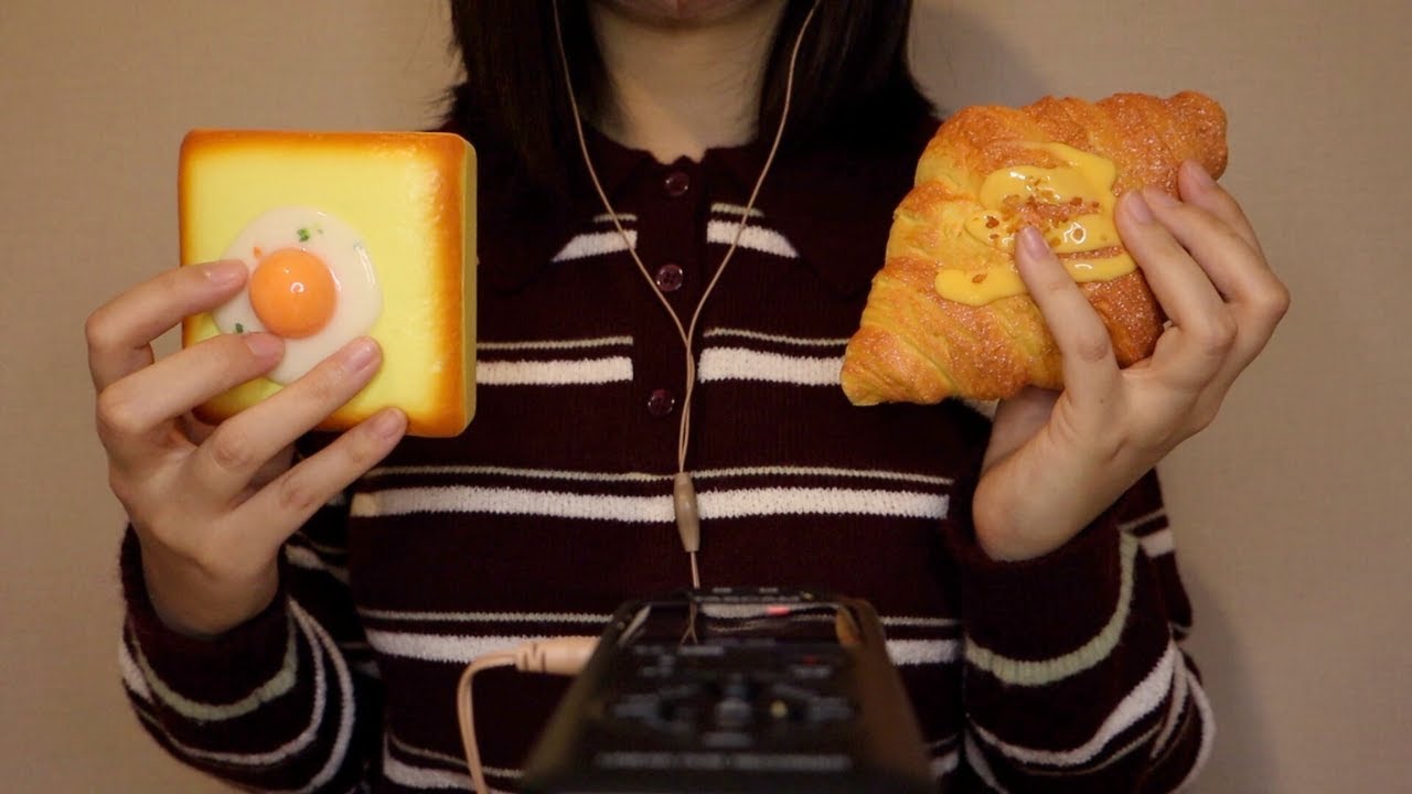 【ASMR】スクイーズ6種類｜Satisfying Squishy Sounds｜9分・睡眠用