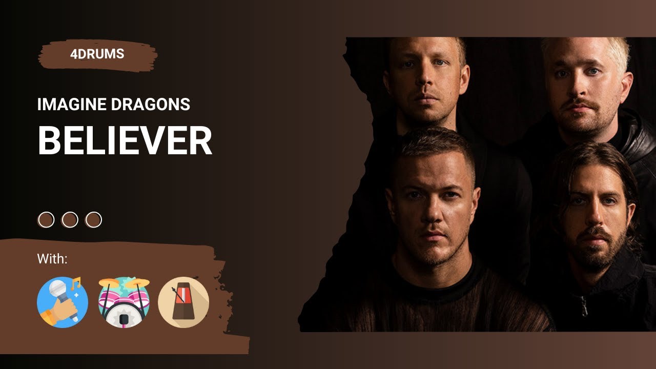 Imagine Dragons - Believer | Drums + Metronome + Vocal