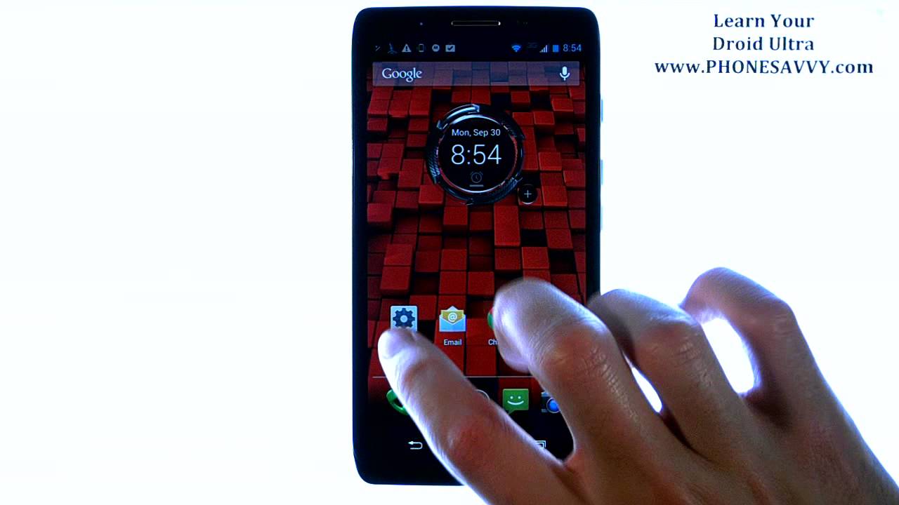 Motorola Droid Ultra - How Do I Setup My Email or Add Additional Email Accounts