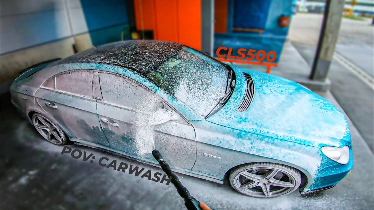 POV CARWASH CLS 500 W219  / Autowaschen SB BOX / 4K60FPS