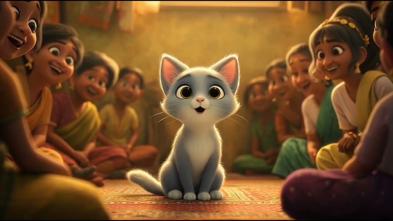 Chhoti si billi pyari | Hindi poem for kids ❤️ 