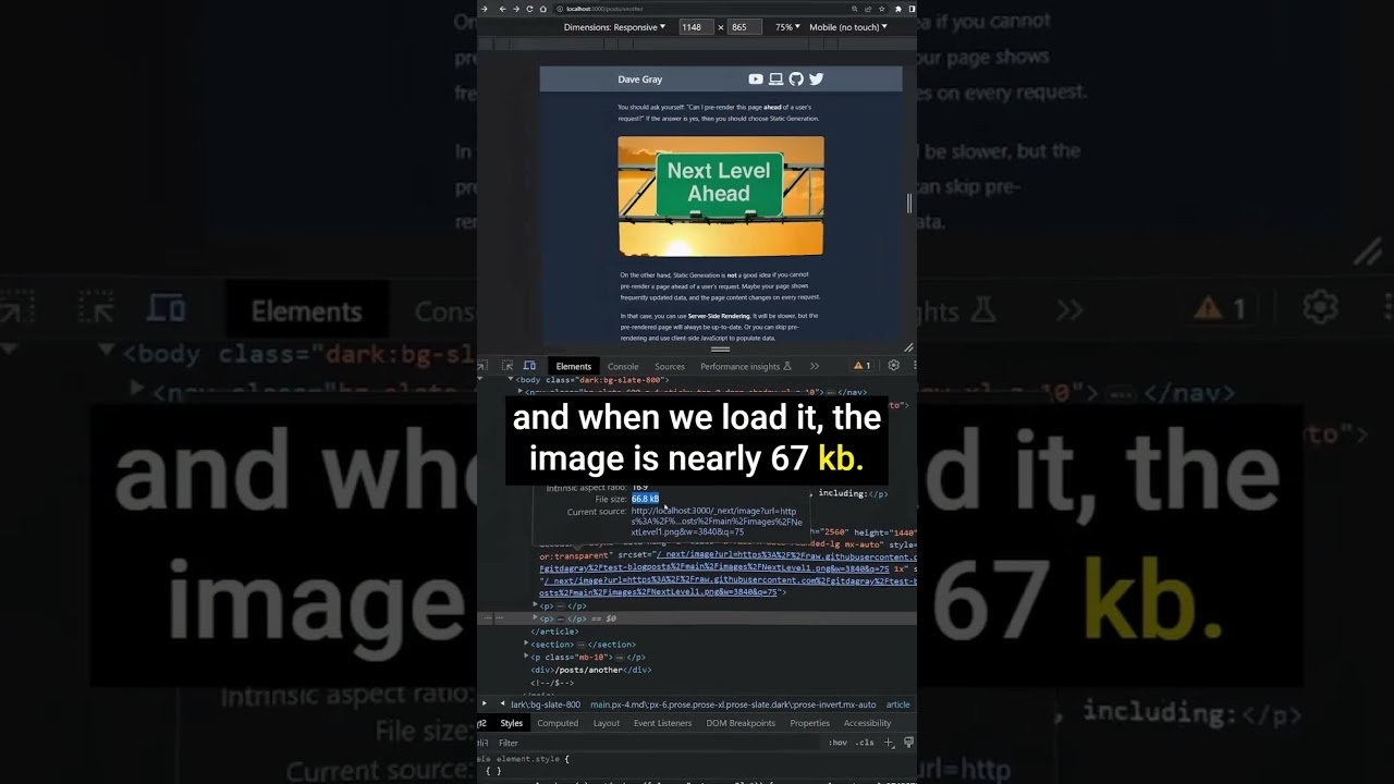 SIZE MATTERS 👀 when you Optimize Responsive Images in Next.js