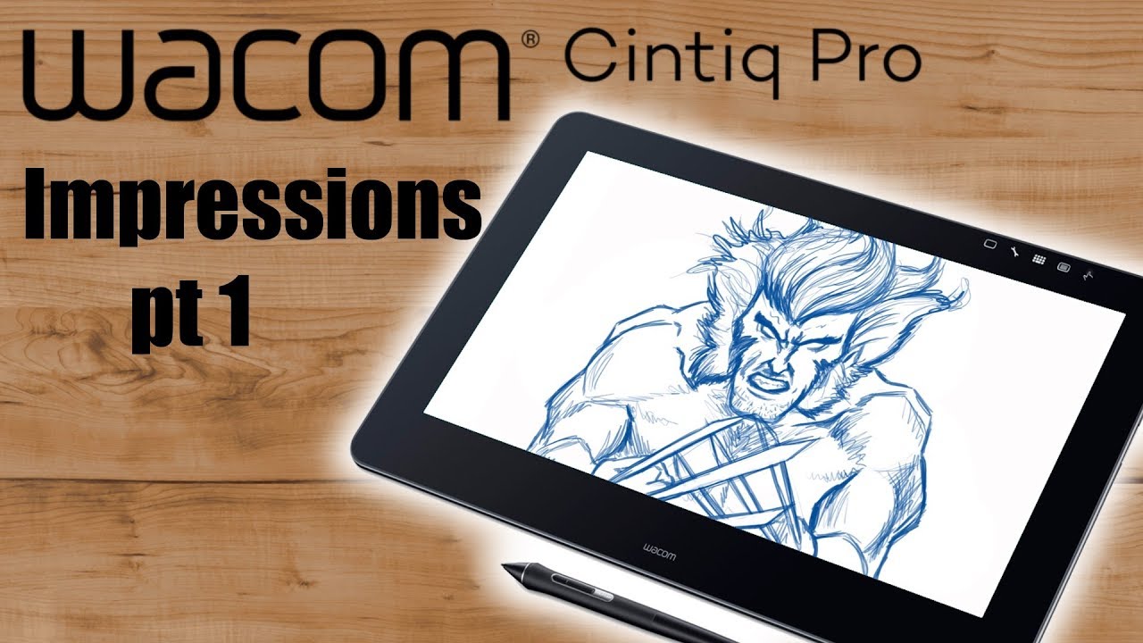 Распаковка Wacom Cintiq Pro 16 + первые впечатления, часть 1