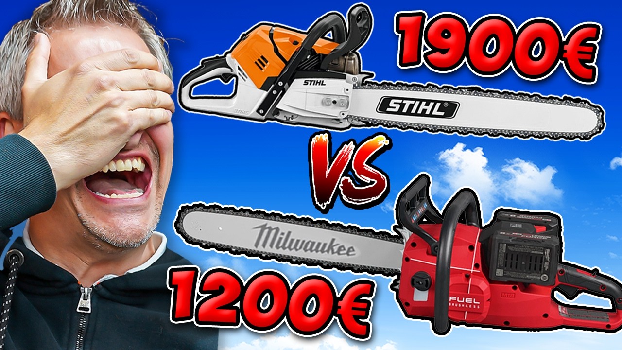 MILWAUKEE schlägt STIHL? MS 500i gegen 6 PS Akku Kettensäge | WERKZEUG NEWS 318