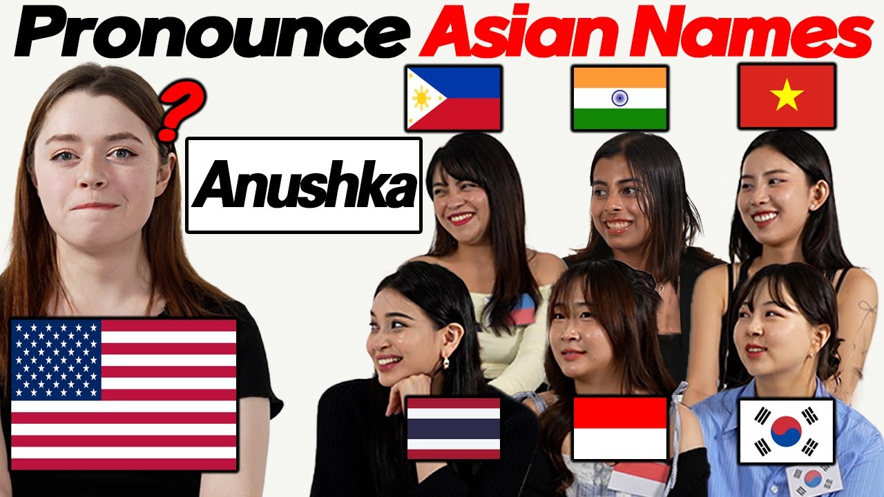 Can American Pronounce Asians' Sur Names Correctly? l Which Is The Hardest??