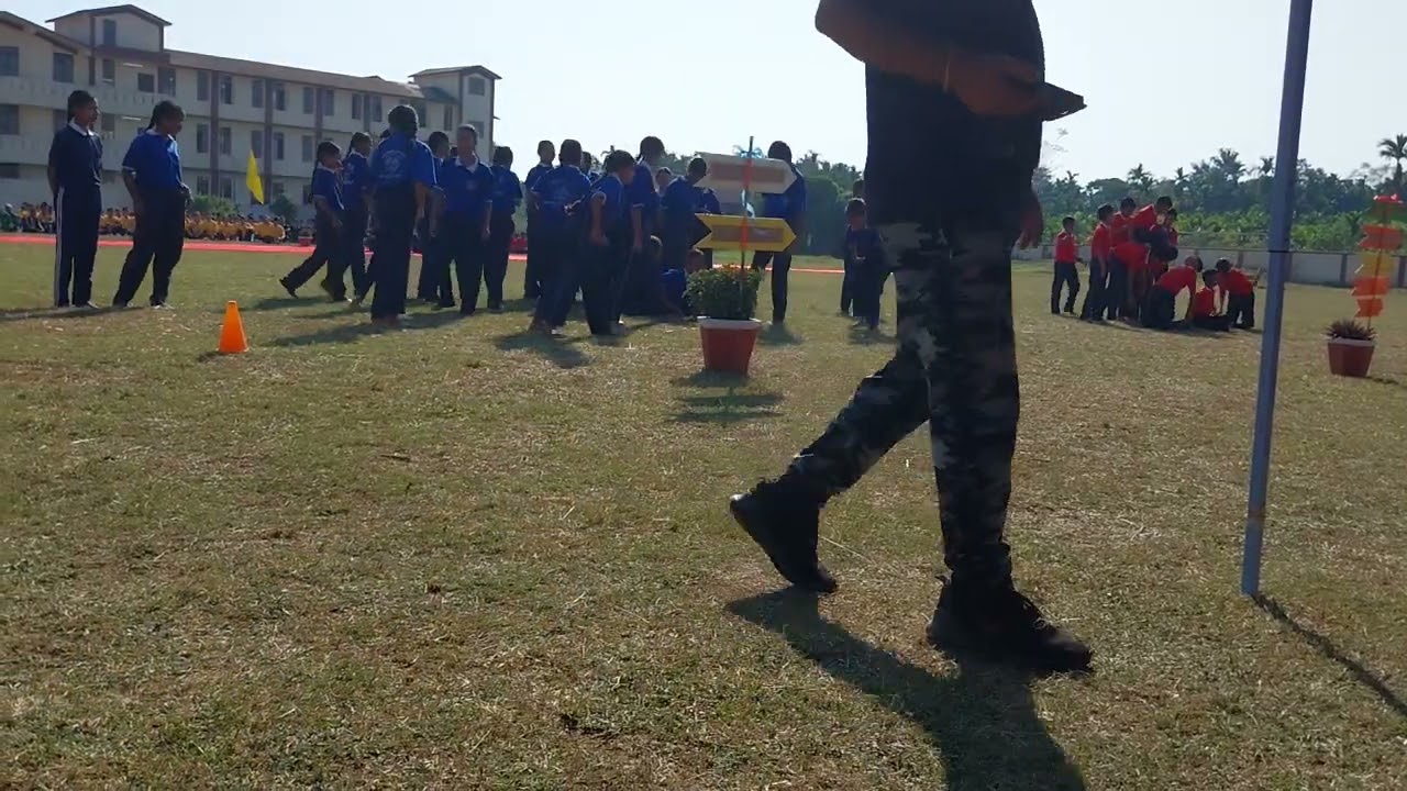 Yoga demonstration perform  by jnv students #highlights #west karbi anglong 