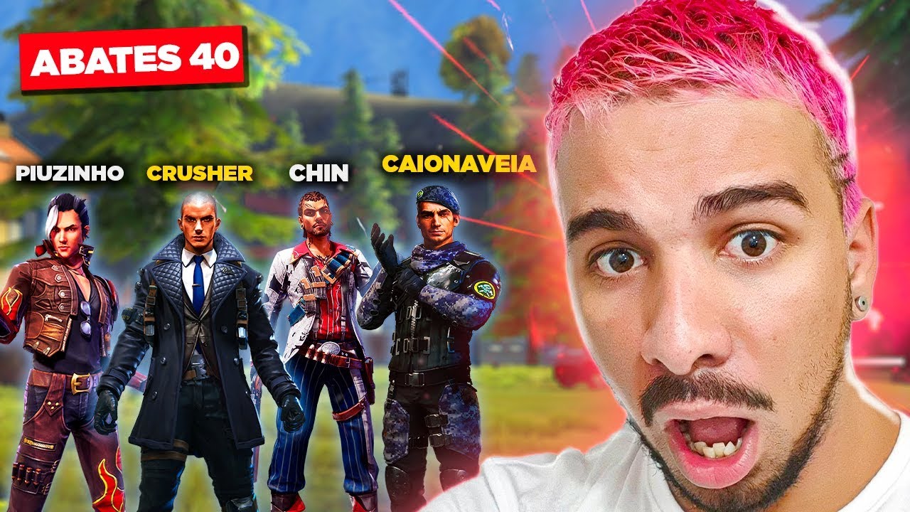 O TIME MAIS FORTE DO FREE FIRE FT. CRUSHER FOOXI, CHIN, CAIO