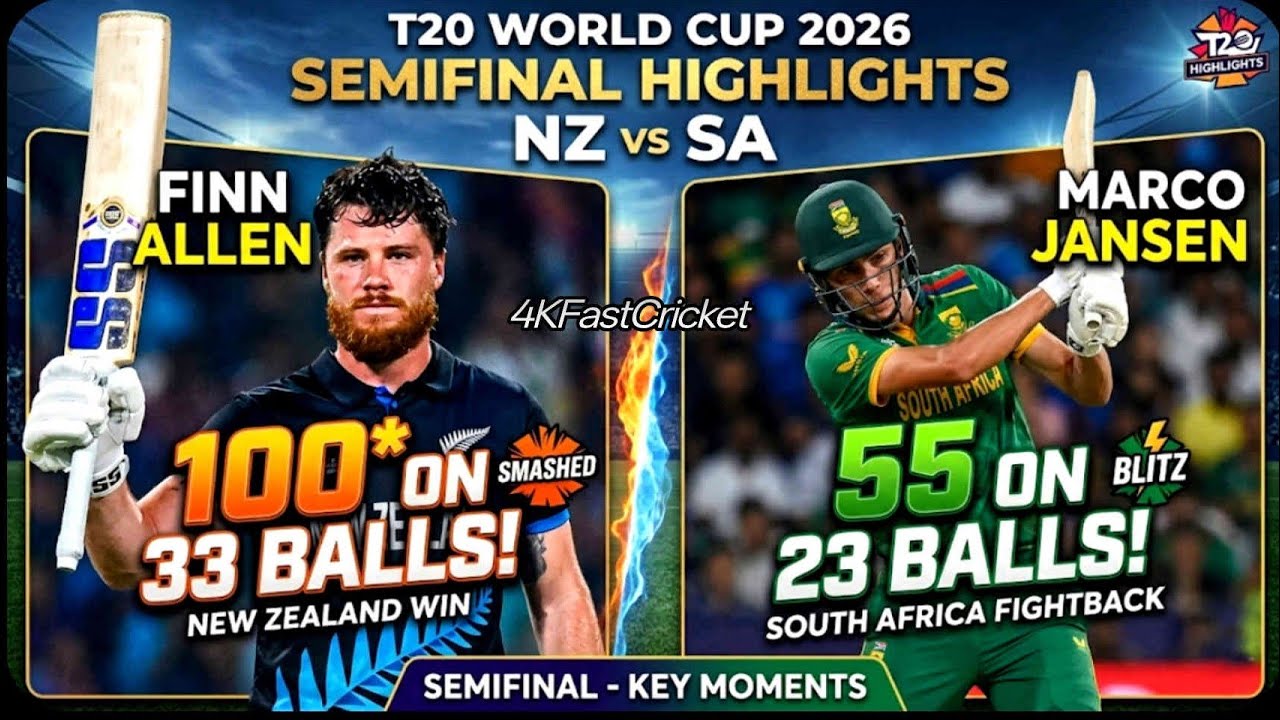 South Africa Vs New Zealand Semifinal Full Highlights Icc t20 world cup 2026 #highlights​ #cricket