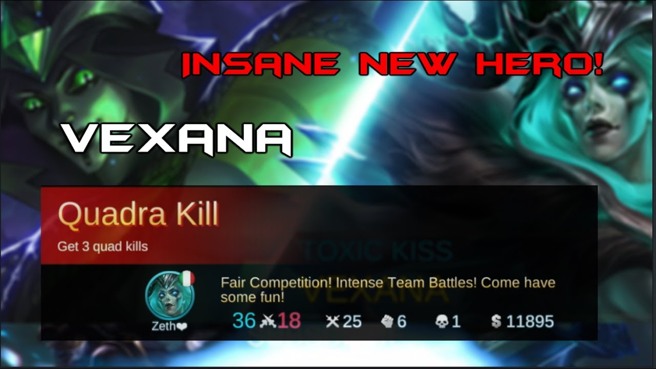 NEW HERO VEXANA GAMEPLAY (Mobile Legends)