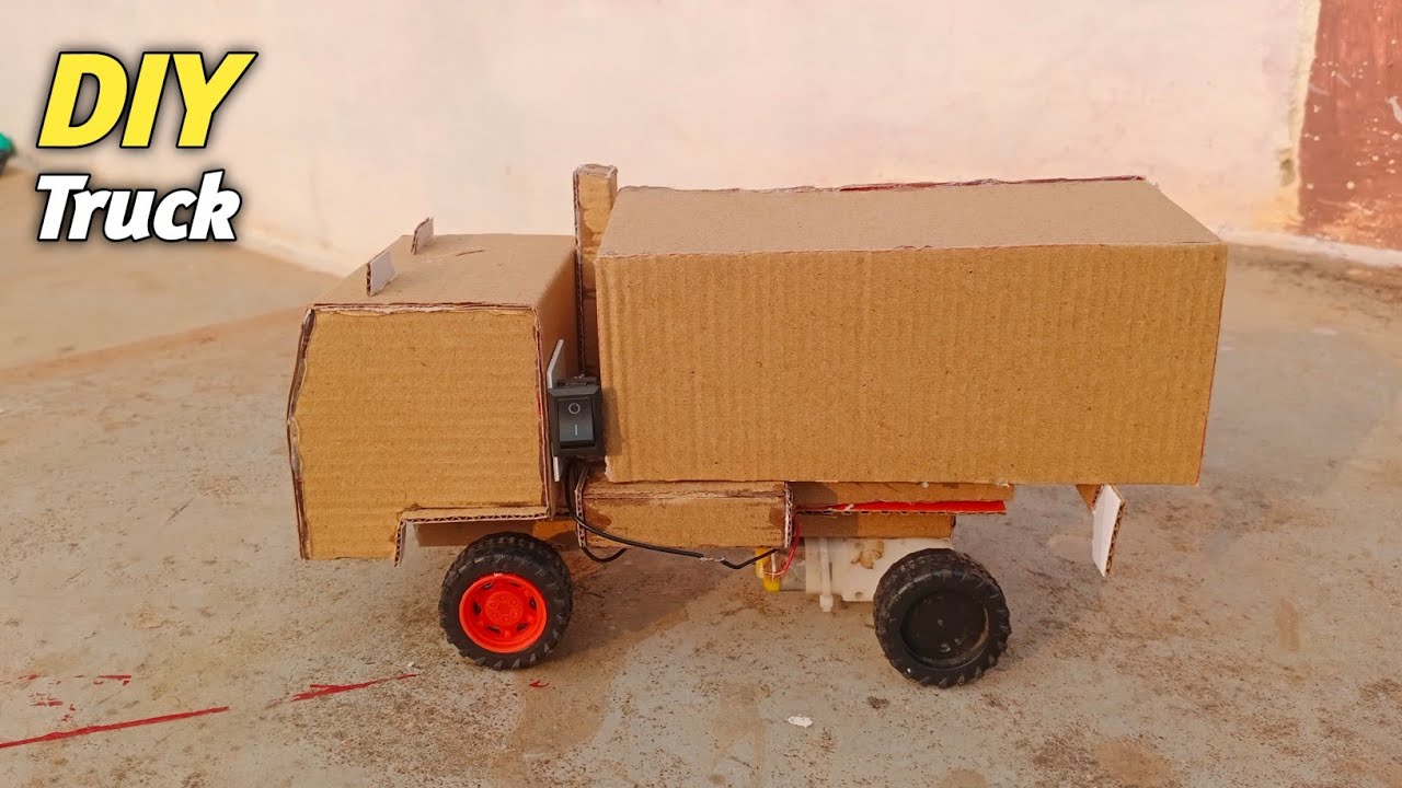 How to make Rc truck with cardboard part 2