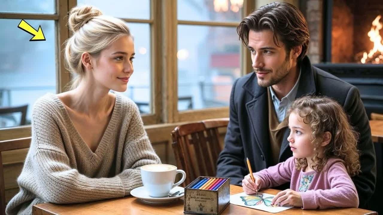 Lei lo lasciò sedere al suo tavolo in un caffè affollato—non sapeva che fosse un padre single mi