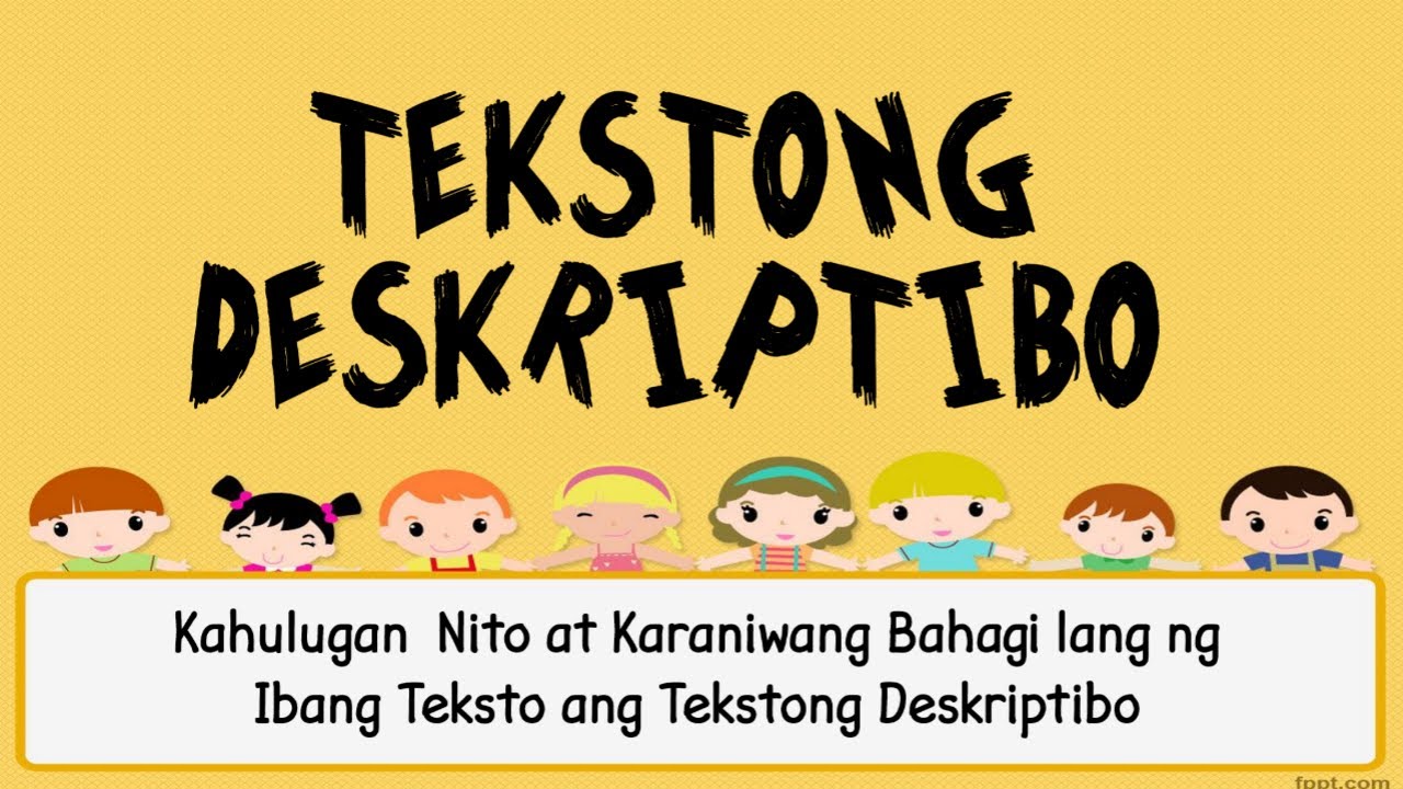 TEKSTONG DESKRIPTIBO - Kahulugan at Iba't Ibang Uri ng Cohesive Devices