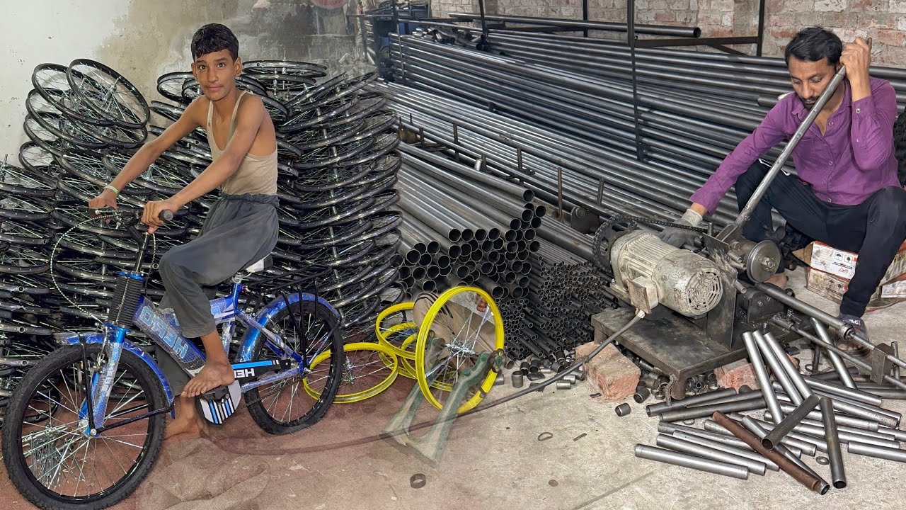 Process of Making Kids Bicycle in Factory | Manufacturing and Mass Production of Bicycles