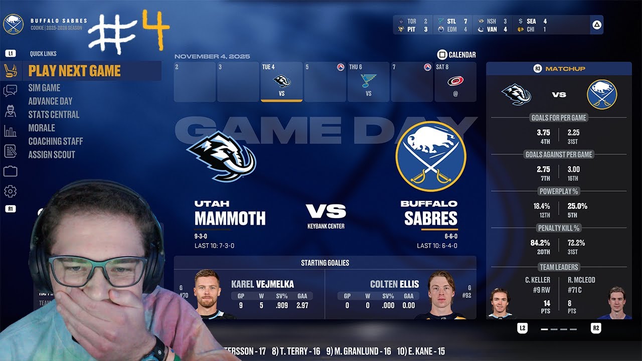We're .500 again! | NHL 26 Franchise: Buffalo Sabres #4