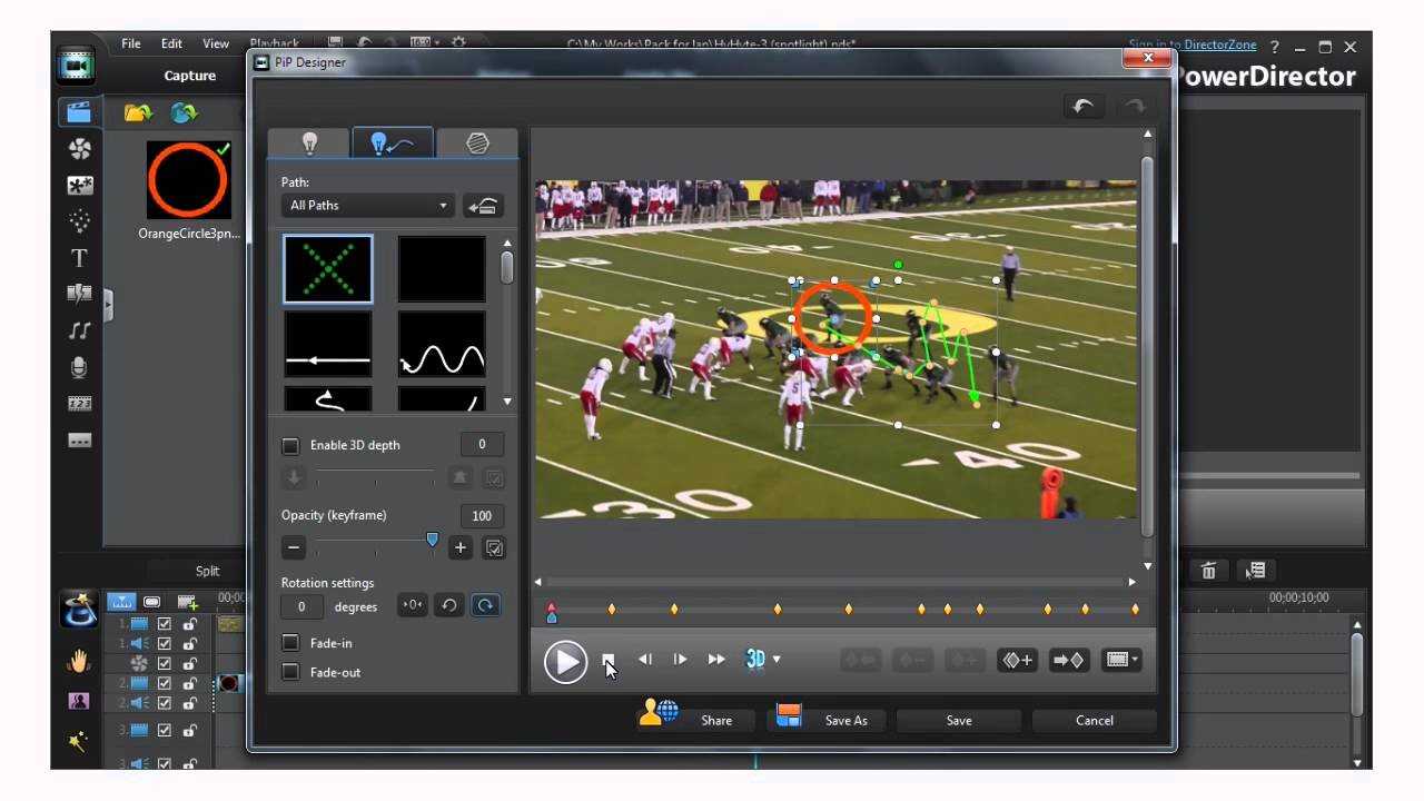 Highlighting A Moving Subject- PowerDirector 10 Tutorial