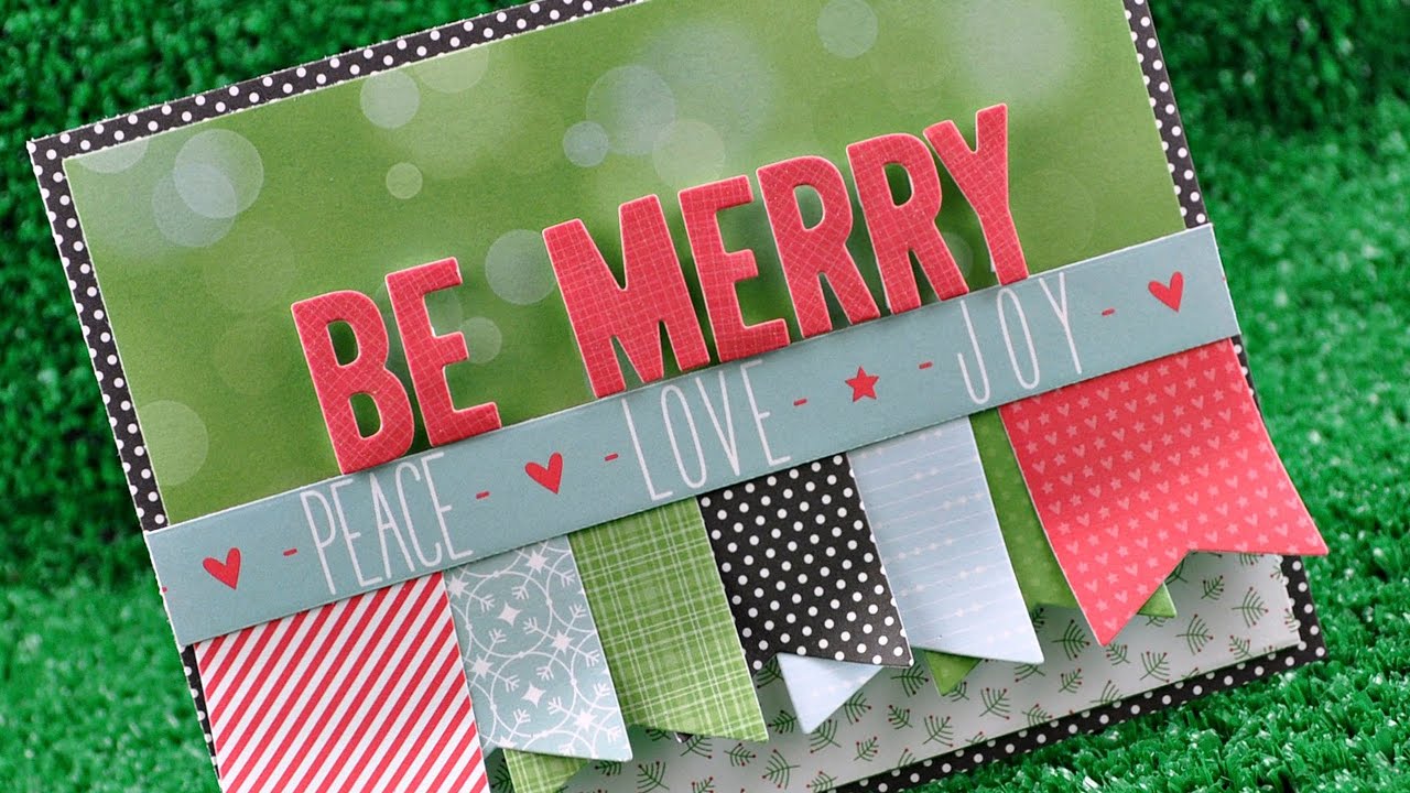 Intro to the Peace Joy Love collection + a card from start to finish
