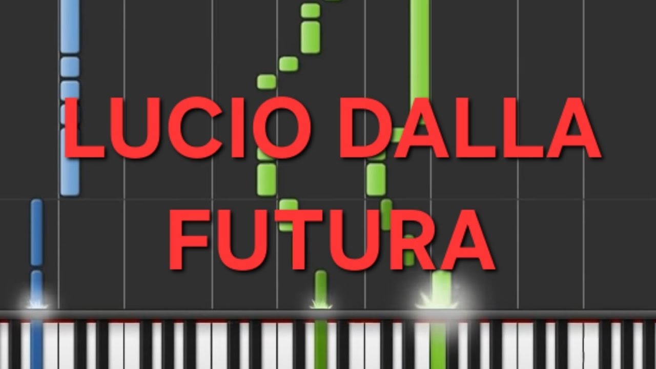 lucio dalla~futura(accompagnamento)(rallentato-slow)=piano facile easy tutorial
