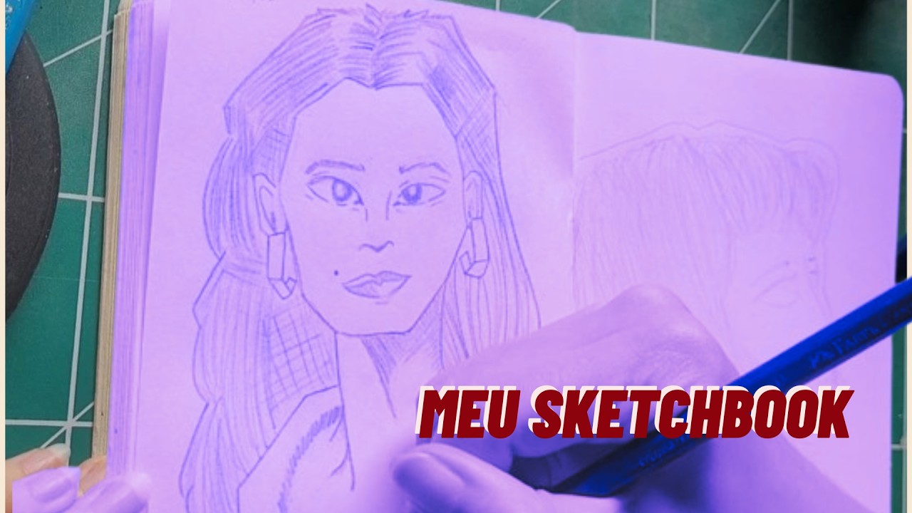 Desenhando rostos com UM lápis de cor só!