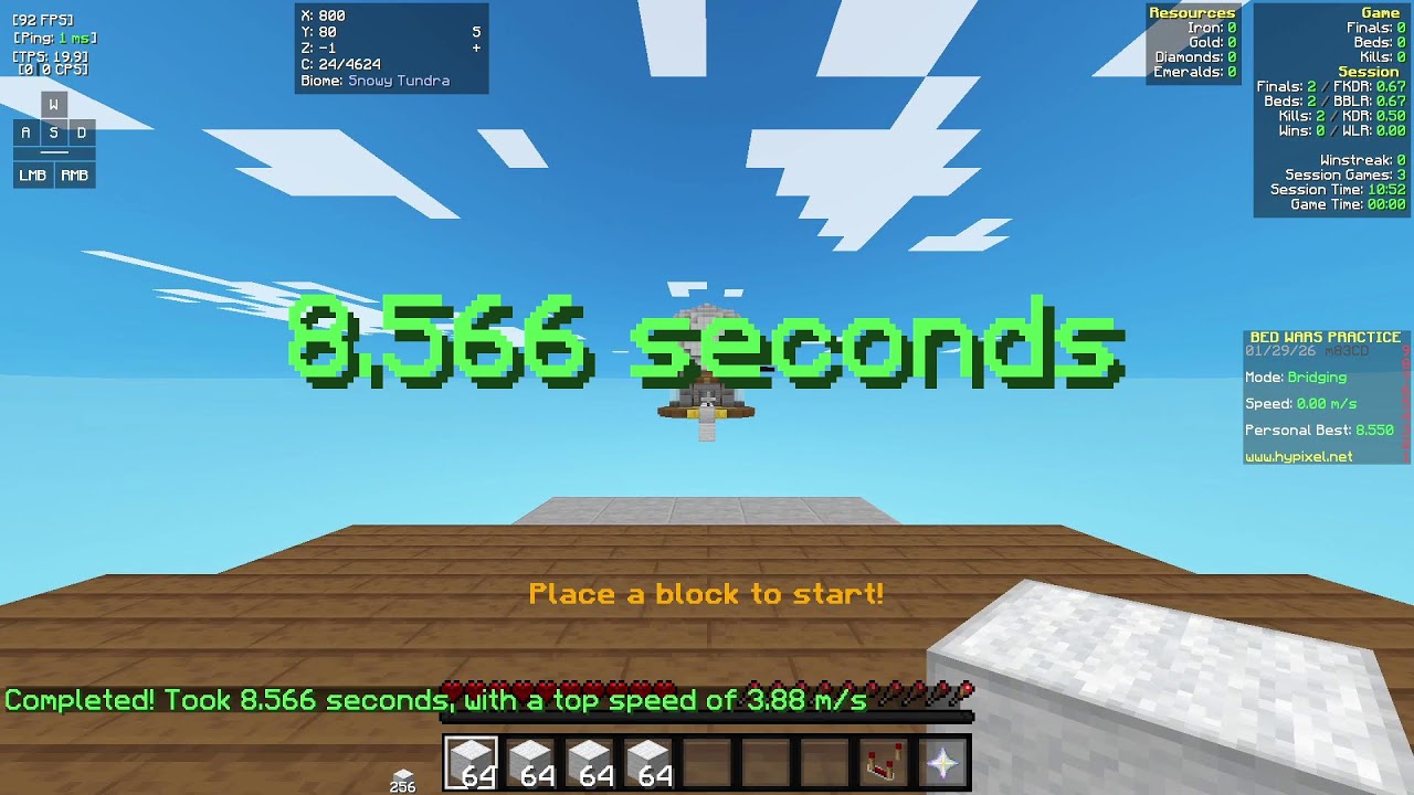 playing hypixel and other stuff