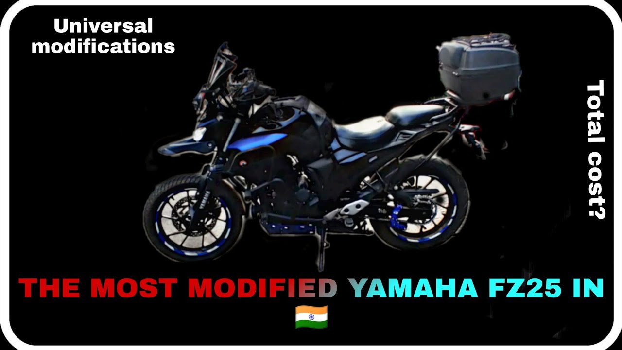 THE MOST MODIFIED FZ25 IN INDIA | walk around video | 2021 edition