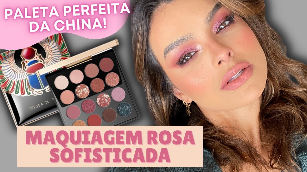 TUTORIAL: MAQUIAGEM ROSA SOFISTICADA | MAQUIAGEM ZEESEA VALE A PENA?