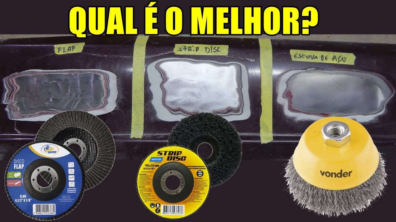 DISCOS ABRASIVOS vs. ESCOVA DE AÇO