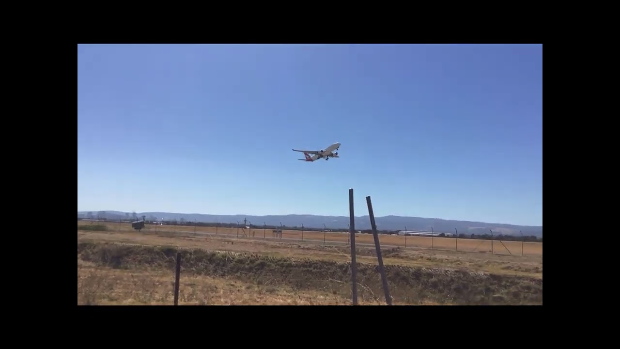 Plane spotting at Adelaide along with cp a350