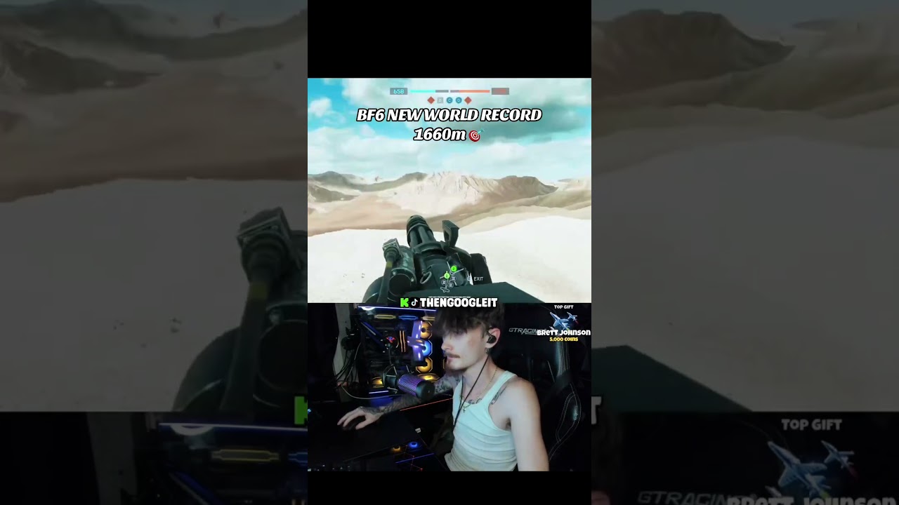 OUT OF THE MAP 1660m BF6 WORLD RECORD 😱 #bf6 #battlefield #viral #worldrecord #fyp