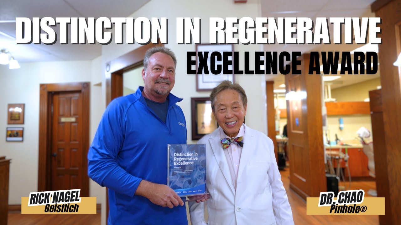 Distinction in Regenerative Excellence Award Presented to Dr. John Chao👨&zwj;⚕️#pinholesurgicaltechnique