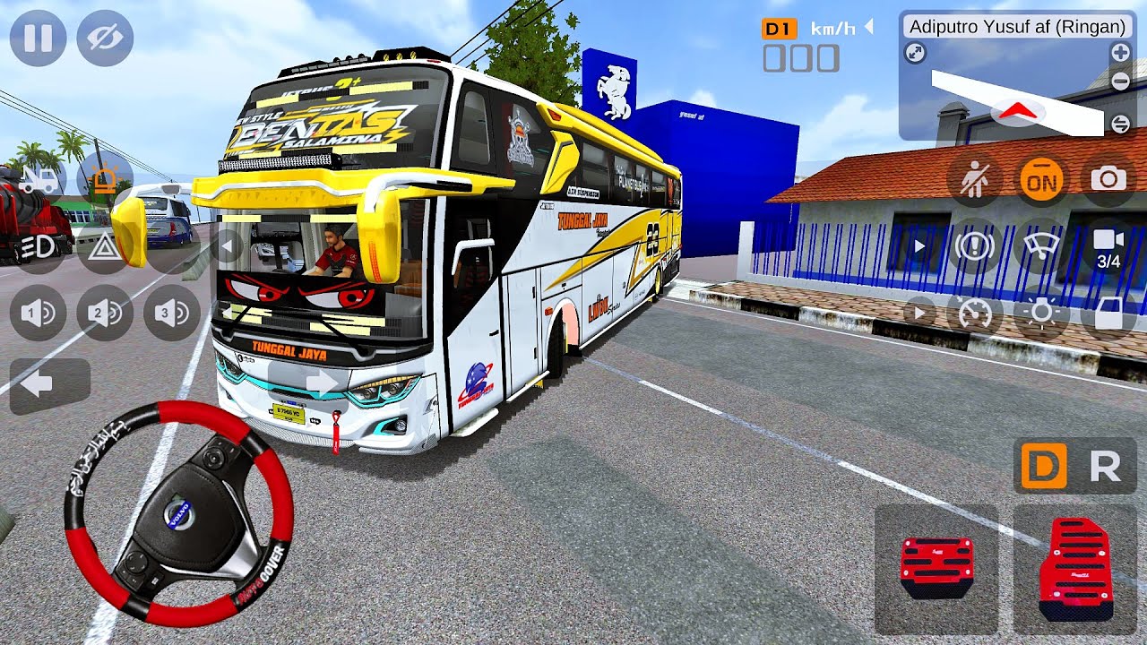 Bus Pariwisata Tunggal Jaya Bentas LWBK Series Terbaru Langsung Syukuran Di Garasi Tunggal Jaya