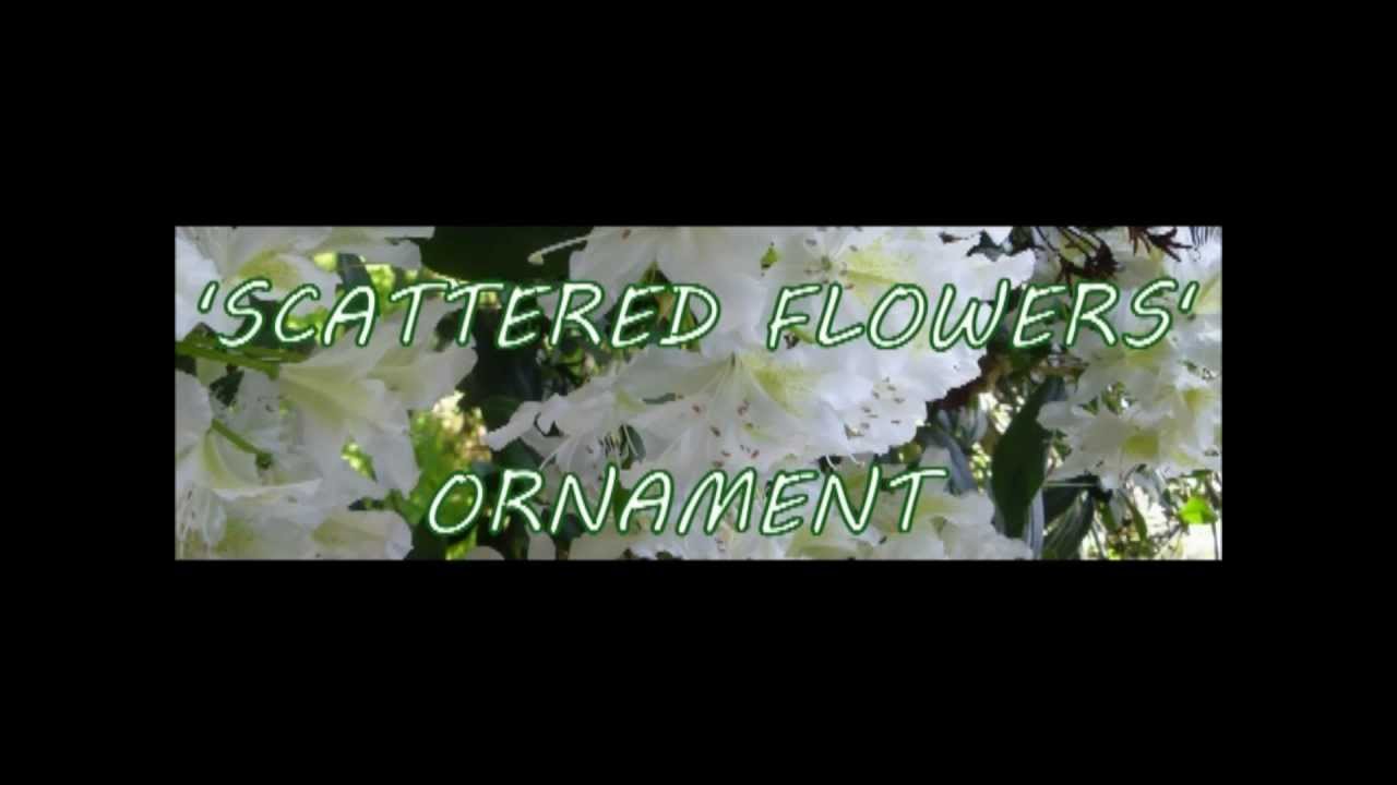 'Scattered Flowers' Ornament Ribbon Craft Tutorial HD