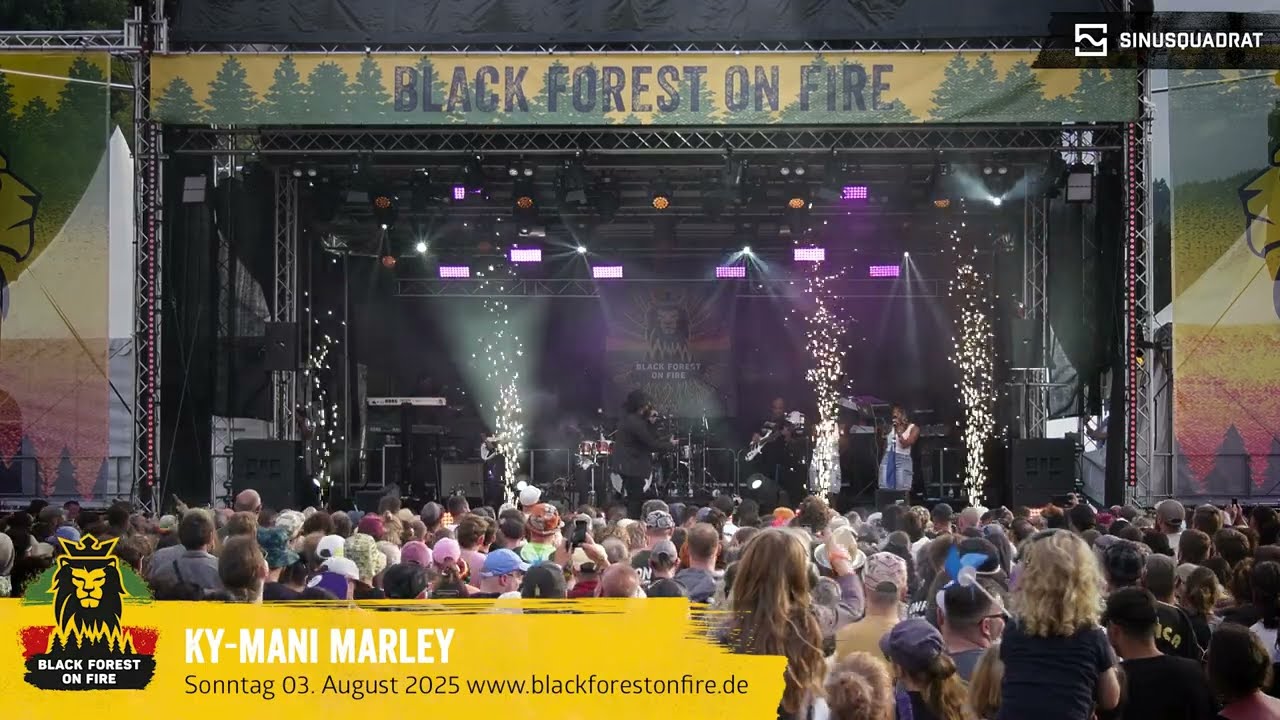 Ky-Mani Marley beim Black Forest on Fire Reggae Festival 2025 in Berghaupten