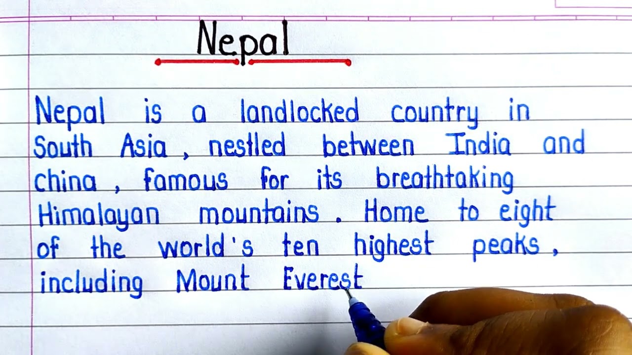Essay on Nepal || Short Paragraph on Nepal || About Nepal || Write Essay Nepal in English ||