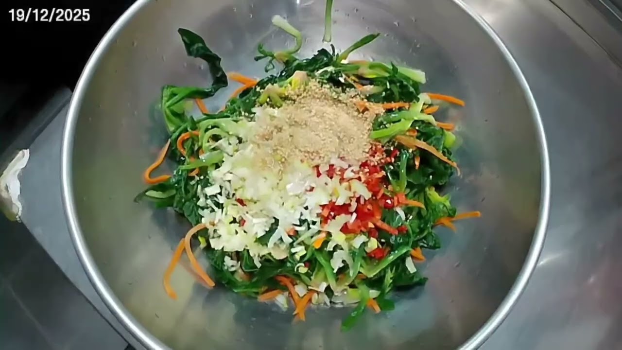 시금치 쪽파 초무침 밥도둑이야!