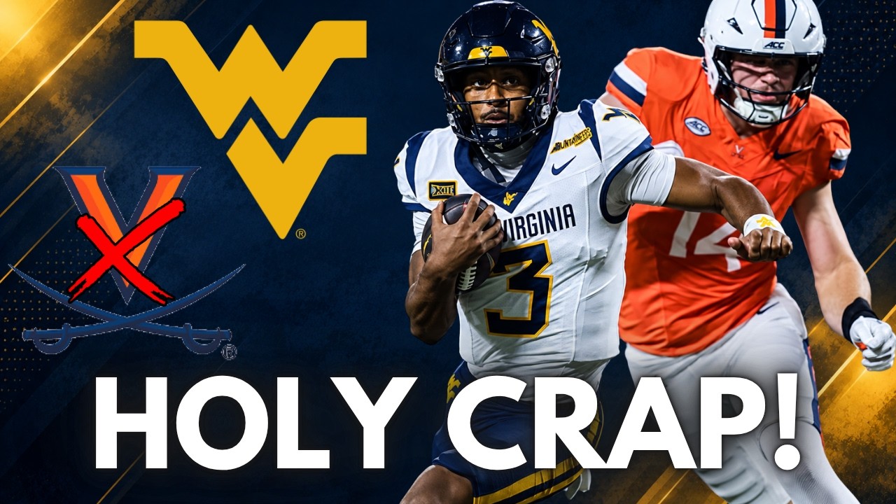 West Virginia ШОКИРУЕТ Virginia Cavaliers и ДОМИНИРУЕТ над соперником из ACC | Футбол Mountaineers