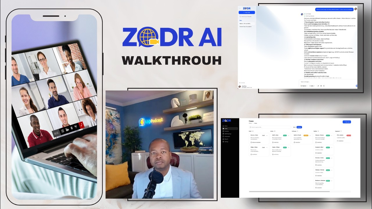 EP345 ZODR AI Walkthrough - Discover How AI Is Transforming Mediation by Acting as a Second Brain
